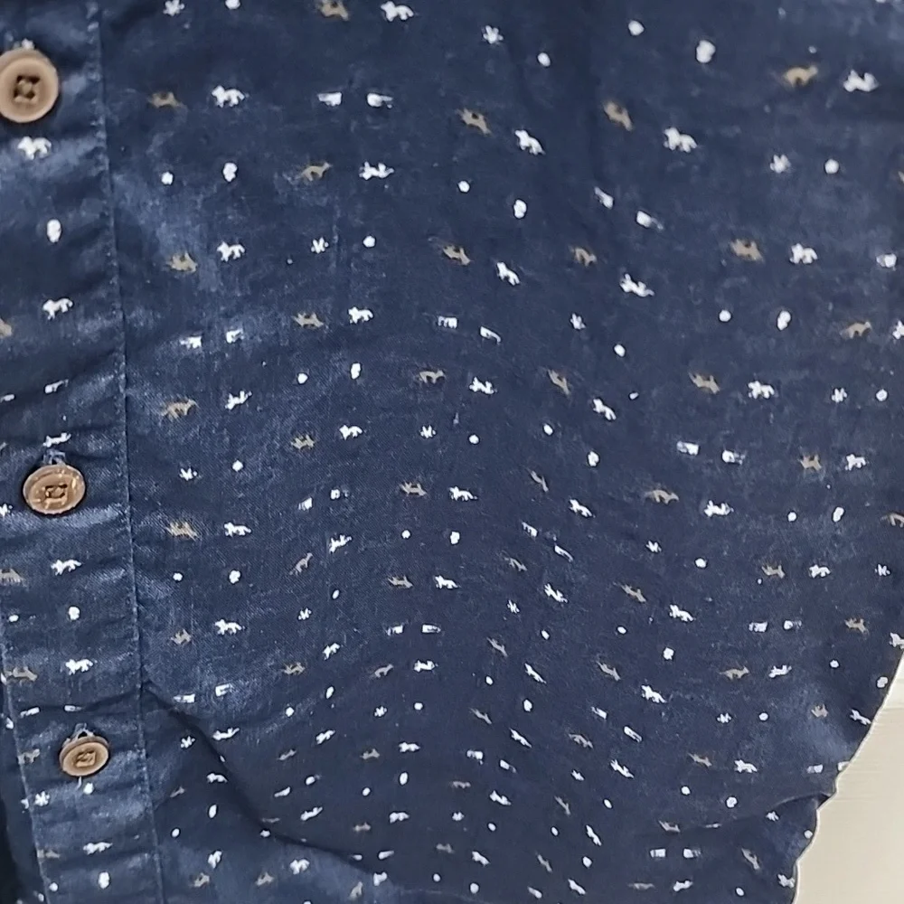 Patagonia Hemp organic cotton blend button down short sleeve shirt size M - Picture 2 of 5